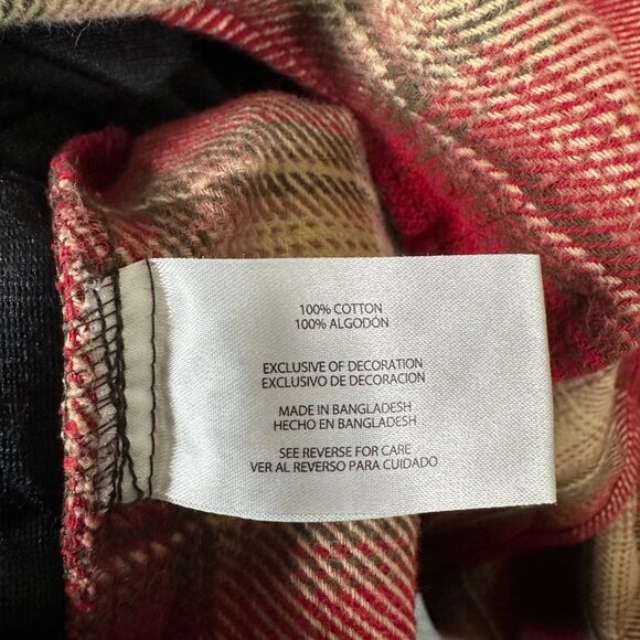 Orvis Big Bear Heavyweight Double Brushed Flannel Button Down Shirt Hand Warmer - Picture 14 of 15